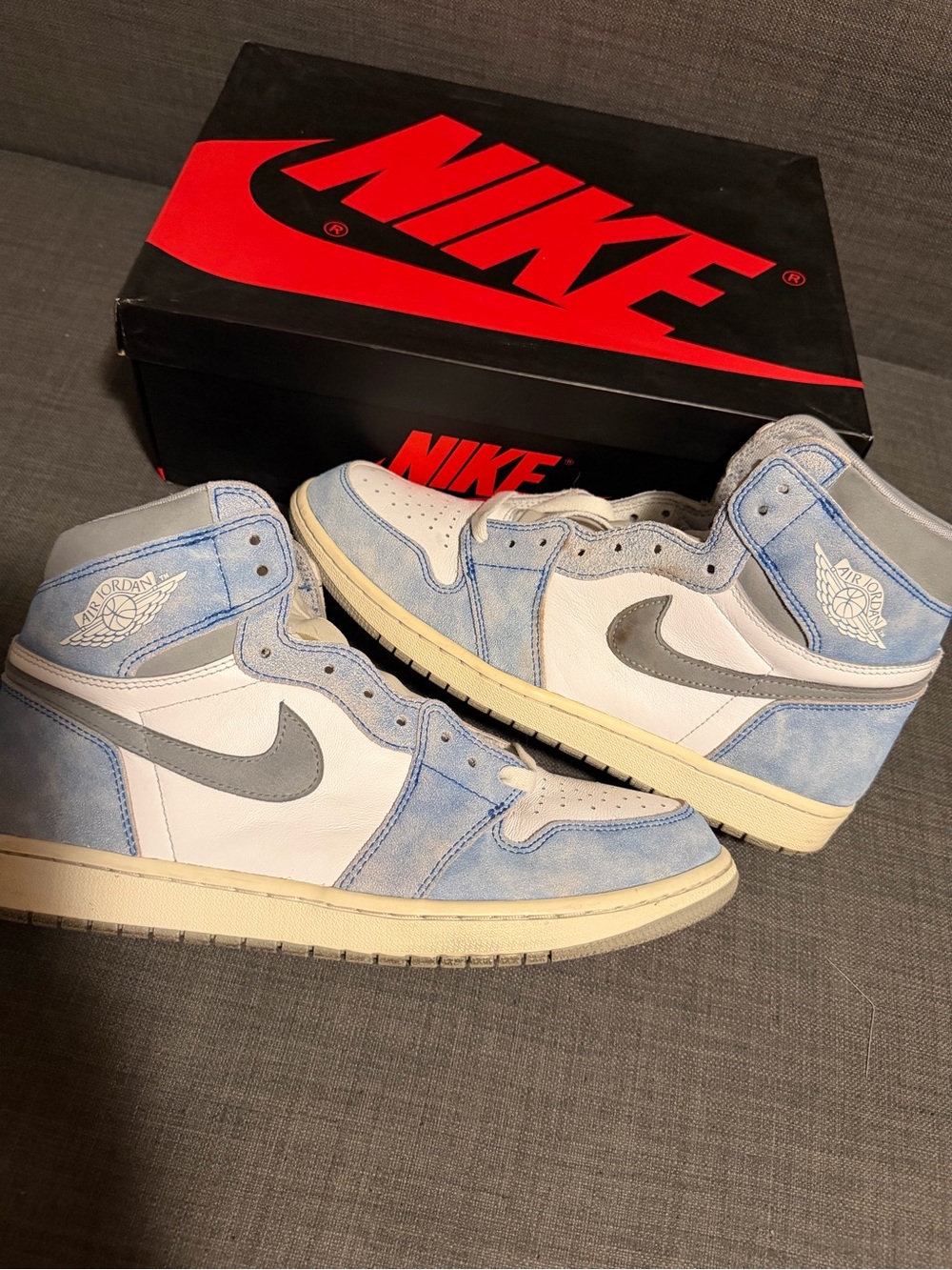 Size 11 nike jordan 1 hyper royal smoke grey